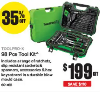 SuperCheap Auto TOOLPRO-X 98 Pce Tool Kit* offer