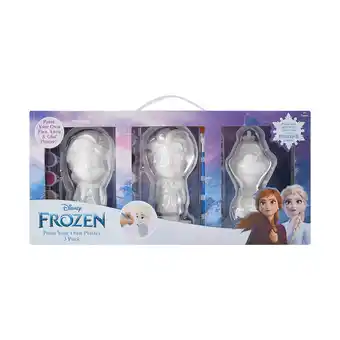 Kmart Frozen paint your own plaster 3 pack offer