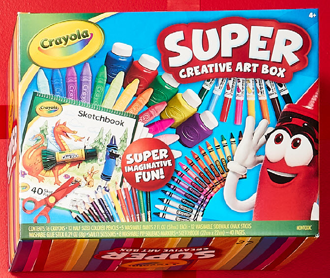 Crayola super creative art box offer at Kmart