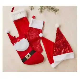 Christmas stockings & hats