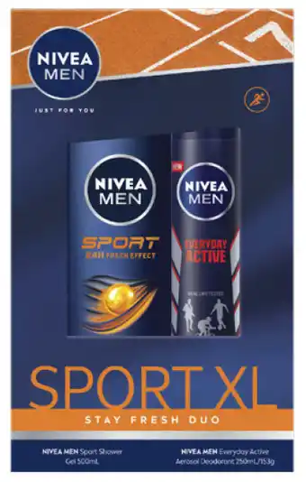 BIG W Nivea mens sports xl gift box offer