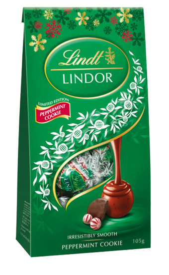 BIG W Lindt peppermint cookie bag 105g offer