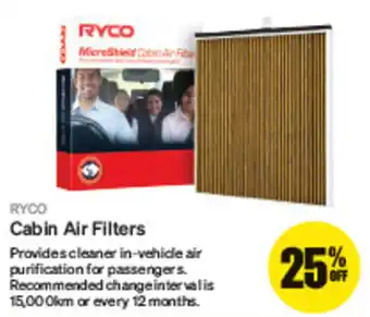 SuperCheap Auto RYCO Cabin Air Filters offer