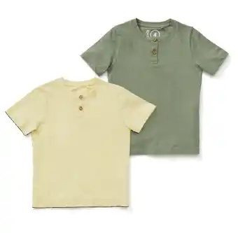 BIG W K-d kids henley organic cotton tees sizes 1-7 offer