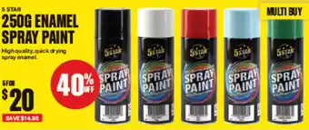 SuperCheap Auto 250G ENAMEL SPRAY PAINT offer