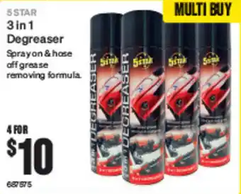 SuperCheap Auto 5 STAR 3in1 Degreaser offer