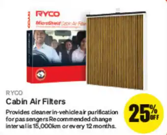 SuperCheap Auto RYCO Cabin Air Filters offer