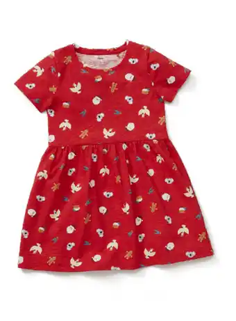 BIG W Big w kids festive t-shirt dress size 1-7 offer