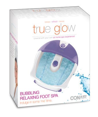 BIG W True glow bubbling foot spa lilac offer