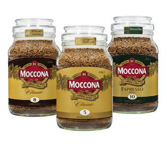 BIG W Moccona coffee varieties 400g offer