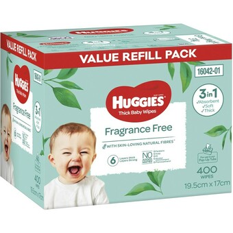 BIG W Huggies 400-pack wipes offer