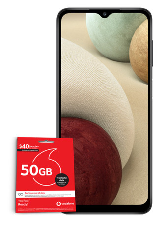 BIG W Vodafone samsung galaxy a12 offer
