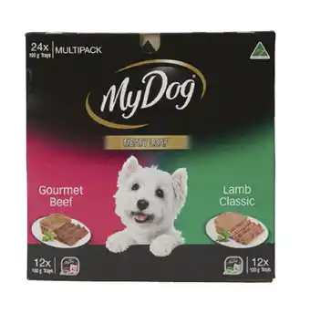 BIG W My dog 24-pack tinned dog food varieties 100g offer