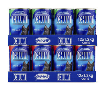 BIG W Chum 12-pack dog food can varieties 1.2kg offer