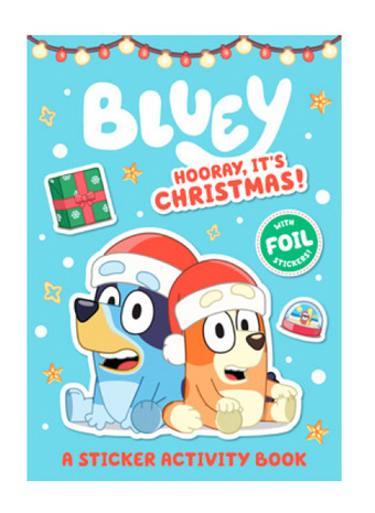 Bluey: hooray, it's christmas! a sticker activity book