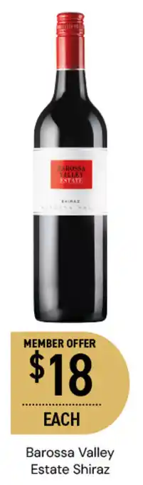 Dan Murphy's Barossa Valley Estate Shiraz offer