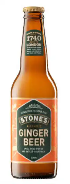 Dan Murphy's Stones Ginger Beer 330mL Bottles offer