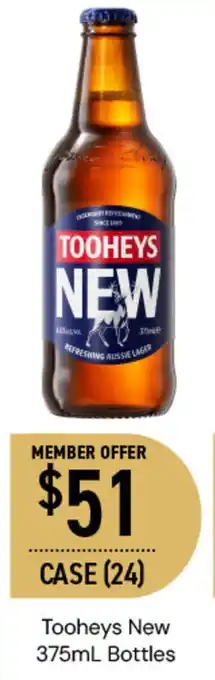 Dan Murphy's Tooheys New 375mL Bottles offer