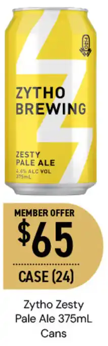 Dan Murphy's Zytho Zesty Pale Ale 375mL Cans offer