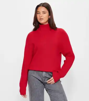 Target High Neck Slouchy Knit Jumper - Lily Loves - Red offer