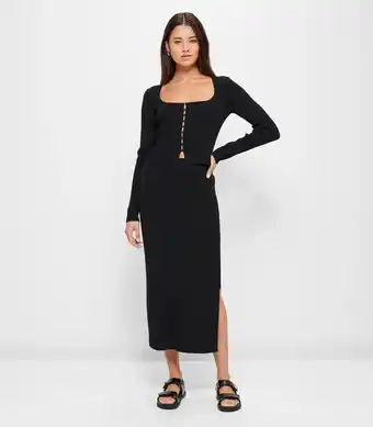 Target Knit Midi Skirt - Lily Loves - Black offer