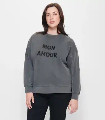 Target Plus Size Washed Crew Neck Jumper offer
