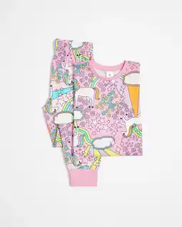 Target Print Cotton Pyjama Set - Unicorn offer