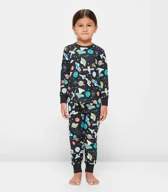 Target Print Cotton Pyjama Set - Black Space offer