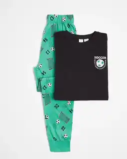Target Print Cotton Pyjama Set - Soccer offer