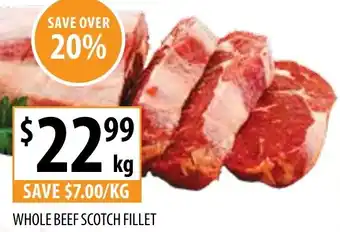 Supabarn WHOLE BEEF SCOTCH FILLET offer