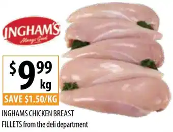 Supabarn INGHAMS CHICKEN BREAST FILLETS offer