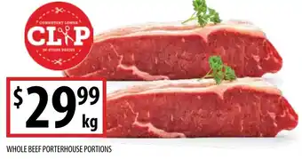Supabarn WHOLE BEEF PORTERHOUSE PORTIONS offer
