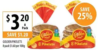 Supabarn GOLDEN PIKELETS 8 pack offer