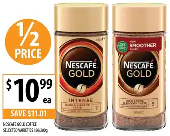 Supabarn NESCAFE GOLD COFFEE SELECTED VARIETIES 180/200g offer