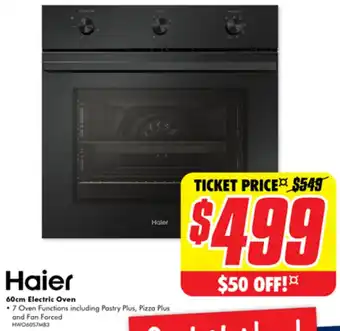 The Good Guys Haier 60cm Electric Oven offer