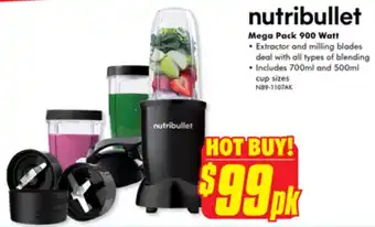 The Good Guys nutribullet Mega Pack 900 Watt offer