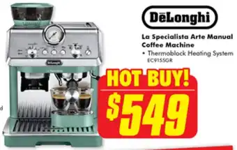 The Good Guys DeLonghi La Specialista Arte Manual Coffee Machine offer