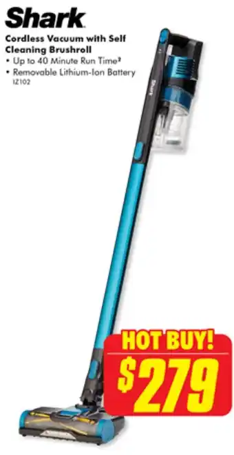 The Good Guys Shark Cordless Vacuum with Self Cleaning Brushroll offer