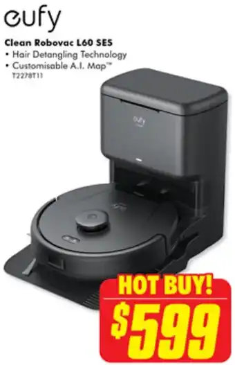 The Good Guys cufy Clean Robovac L60 SES offer