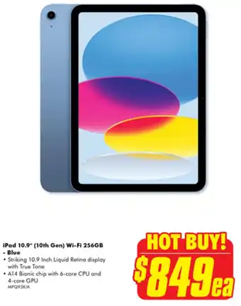 The Good Guys iPad 10.9" (10th Gen) Wi-Fi 256GB - Blue offer