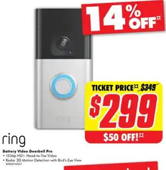 The Good Guys Battery Video Doorbell Pro offer