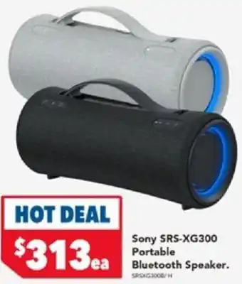 Harvey Norman Sony SRS-XG300 Portable Bluetooth Speaker offer