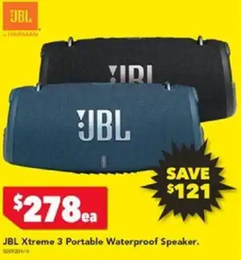 Harvey Norman JBL Xtreme 3 Portable Waterproof Speaker offer