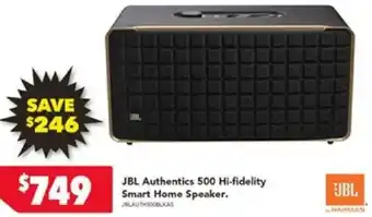 Harvey Norman JBL Authentics 500 Hi-fidelity Smart Home Speaker offer
