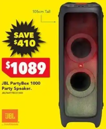 Harvey Norman JBL PartyBox 1000 Party Speaker offer