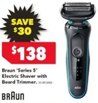 Harvey Norman Braun 'Series 5' Electric Shaver with Beard Trimmer offer