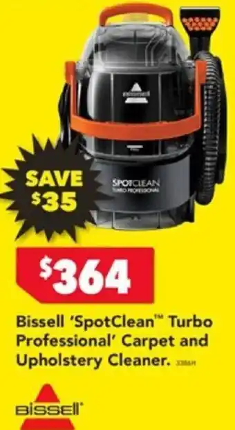 Harvey Norman Bissell 'SpotClean Turbo Professional' Carpet and Upholstery Cleaner. offer