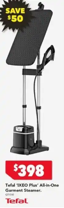 Harvey Norman Tefal 'IXEO Plus' All-in-One Garment Steamer. offer