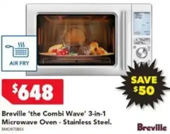 Harvey Norman Breville 'the Combi Wave' 3-in-1 Microwave Oven - Stainless Steel. offer