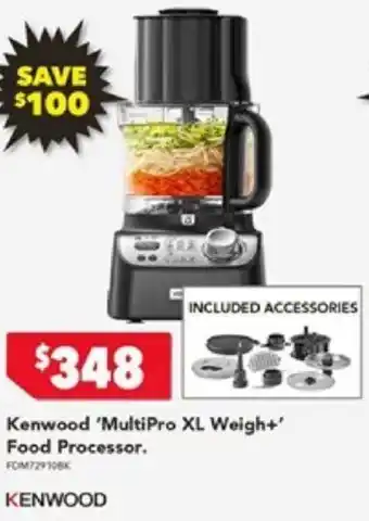 Kenwood 'MultiPro XL Weigh+' Food Processor.